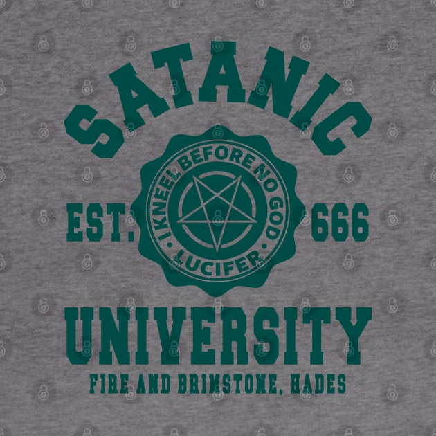 SATANIC UNIVERSITY - SATANISM OCCULT by Tshirt Samurai